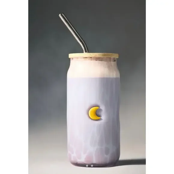 Anthropologie The Mystic Confetti Icon Juice Glass Tumbler with Lid - Picture 3 of 5